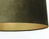 BPS Koncept 0E0-150-50 Hängeleuchte GLAMOUR Samtstoff auf PVC-Basis oliv, gold 1xE27 60W H:107 Ø50cm dimmbar Bild 4