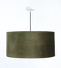 BPS Koncept 0E0-150-50 Hängeleuchte GLAMOUR Samtstoff auf PVC-Basis oliv, gold 1xE27 60W H:107 Ø50cm dimmbar Bild 3
