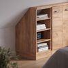 Dachschrägenschrank Rion Goldkraft Eiche 40 x 81.6 cm mit 4 Fächern Vicco Bild 5