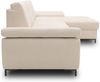DOMO Collection Capelo FK, Ecksofa mit Armlehnfunktion, Federkern, Microfaser creme, 297 x 160 cm Bild 3