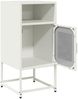 vidaXL Nachttisch Weiß 36x39x78 cm Kaltgewalzter Stahl 853415 Bild 5