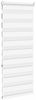 vidaXL Doppelrollo Weiß 65x150 cm Stoffbreite 60,9 cm Polyester 4014748 Bild 4