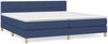 vidaXL Polsterbett mit Matratze Blau 200x200 cm Stoff, Härtegrad: H2 [3140647] Bild 2