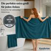 Komfortec Saunatuch 100x200 cm Badetuch aus 100% Baumwolle, Frottee (1-St), extra Große, Schnelltrocknend Bild 2