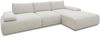DOMO. collection Ecksofa 800 016, Sofa in L-Form mit Armlehnfunktion und Staufach in der Armlehne, Taschenfederkern, Eckcouch, Modulsofa 324 x 188 x 80 cm (BxTxH), beige-schwarz Bild 3