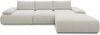 DOMO. collection Ecksofa 800 016, Sofa in L-Form mit Armlehnfunktion und Staufach in der Armlehne, Taschenfederkern, Eckcouch, Modulsofa 324 x 188 x 80 cm (BxTxH), beige-schwarz Bild 2