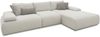 DOMO. collection Ecksofa 800 016, Sofa in L-Form mit Armlehnfunktion und Staufach in der Armlehne, Taschenfederkern, Eckcouch, Modulsofa 324 x 188 x 80 cm (BxTxH), beige-schwarz Bild 5