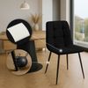 Esszimmerstuhl Tilde 2 Stühle schwarz Stoff Bild 4
