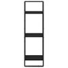 vidaXL Wandregal Schwarz Eichen-Optik 30 x 25 x 100 cm Holzwerkstoff 882843 Bild 5
