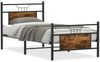 vidaXL Bettgestell ohne Matratze Räuchereiche 90x190 cm Holzwerkstoff 4106753 Bild 2