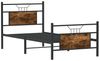 vidaXL Bettgestell ohne Matratze Räuchereiche 90x190 cm Holzwerkstoff 4106753 Bild 5