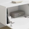 2-tlg. TV-Wandschrank, Fernsehschrank Weiß 60 x 31 x 29,5 cm Holzwerkstoff Bild 4