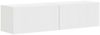2-tlg. TV-Wandschrank, Fernsehschrank Weiß 60 x 31 x 29,5 cm Holzwerkstoff Bild 2