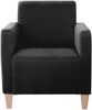 Sessel Karol Bezug Veloursstoff Buche natur / schwarz 22203 Bild 2