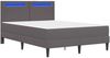 vidaXL Bettrahmen mit LED-Lichtleisten Grau 120 x 200 cm Kunstleder 3414994 Bild 5