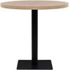 Bistrotisch, Bartisch, Stehtisch MDF und Stahl Rund 80 x 75 cm Eichenoptik Bild 3