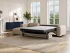 Vente-unique - POGNI Sofa Samt Beige - B 165 cm x H 73 cm x L 299 cm Bild 2