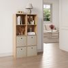 Faltbox 10er-Set 30 x 30 x 28 cm Vliesstoff Beige en. casa Bild 2