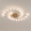 Riserva LED Deckenleuchte LED Deckenleuchte Gold 105cm Feuerwerk Design 28-armig 4500K Bild 2