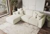 99rooms Gusto Ecksofa Cordstoff POSO Creme Links mit Schlaffunktion Bild 3