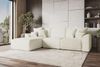 99rooms Gusto Ecksofa Cordstoff POSO Creme Links mit Schlaffunktion Bild 2