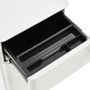 Songmics Rollcontainer abschließbar, Stahl Weiß, 30 x 46 x 59,2 cm Bild 4