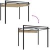 vidaXL Gartenpavillon mit Ausziehbarem Dach Taupe 3x3 m Aluminium 4003970 Bild 3
