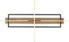 LED Deckenleuchte, Holzoptik, Messing, Dreh-Schwenkbar, 3 Stufen Bild 5