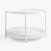 Couchtisch Jäller Metall 66x51x44 cm Weiß [en. casa] Bild 4