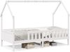 vidaXL Kinderbett Hausbett Weiß 90x200 cm Massivholz Kiefer 850702 Bild 2