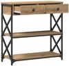 vidaXL Konsole Tisch mit Schubladen Artisan-Eiche 75 x 28 x 75 cm 863536 Bild 2