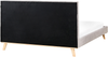 Bett mit Lattenrost Chenillegewebe TALENCE 160 x 200 cm Hellgrau Bild 5