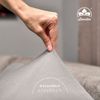leevitex® Spannbettlaken 90x200 cm - 100x200 cm | Spannbetttuch Bettlaken | 100% Jersey Baumwolle | Matratzenhöhe bis 25 cm | Öko-Tex | Silbergrau Bild 3