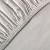 leevitex® Spannbettlaken 90x200 cm - 100x200 cm | Spannbetttuch Bettlaken | 100% Jersey Baumwolle | Matratzenhöhe bis 25 cm | Öko-Tex | Silbergrau Bild 2