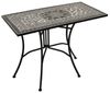 DEGAMO Gartentisch SIENA (1-St), Wandtisch rechteckig 45x90cm, Eisen schwarz, Platte Mosaik grau/weiss Bild 4