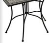 DEGAMO Gartentisch SIENA (1-St), Wandtisch rechteckig 45x90cm, Eisen schwarz, Platte Mosaik grau/weiss Bild 3