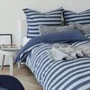 TRAUMSCHLAF Bettwäsche Melange-Stripe Marine, Jersey, 3 teilig, pflegeleichte zeitlose Ganzjahreswäsche Bild 2