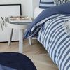 TRAUMSCHLAF Bettwäsche Melange-Stripe Marine, Jersey, 3 teilig, pflegeleichte zeitlose Ganzjahreswäsche Bild 3