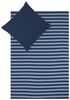 TRAUMSCHLAF Bettwäsche Melange-Stripe Marine, Jersey, 3 teilig, pflegeleichte zeitlose Ganzjahreswäsche Bild 4