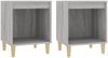 vidaXL Nachttische 2 Stk. Grau Sonoma 40 x 35 x 50 cm [821871] Bild 2
