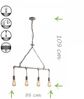 Luce Design Amarcord S4 ZN Pendelleuchte 4-flammig ECO Light zink Bild 3