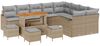 vidaXL Garten-Sofa-Set mit Kissen 13 pcs Beige und Hellgrau 3364262 Bild 2