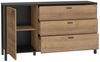 Newroom Sideboard Schwarz und Riviere Eiche 151 cm, Sideboard Schwarz und Riviere Eiche Modern Sideboard Highboard Bild 4