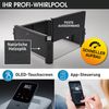 BRAST Whirlpool MSpa Oslo mit Fester Außenwand LED-Beleuchtung mit 20 einstellbaren Farben für 6 Personen 160x160x65cm 120 Massagedüsen Ganzjähriger Einsatz Winterfest In & Outdoor Pool Bild 2