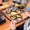 6 Personen Raclette Teller Set - 30x25 Raclette Brettchen Pfännchen Untersetzer Bild 3