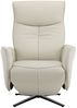 Relaxsessel Swivel Chair / 020.002046, Leder, Grau, 81 x 117 x 87 cm Bild 2