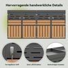 LVHOM Mülltonnenbox 4er mit Pflanzkasten, 4x240 L, Abschließbare Mülltonnenverkleidung aus Stahl für Garten, Anthrazit Bild 3