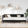vidaXL Eckbettgestell mit Matratze mit Kopfteil 2 pcs Schwarz Samt 3393903 Bild 3