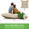 Green Bean® Sitzsack, waschbar, Polyester-PVC-Stoff, Hellbeige, 140x180 cm, 380 Liter Bild 5