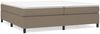 vidaXL Boxspringbett mit Matratze Taupe 200x200 cm Stoff, Härtegrad: H2 [3144451] Bild 2